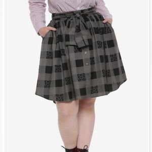 Hot Topic Supernatural Pentagram Plaid Skirt Plus Size Hot Topic Exclusive 2x